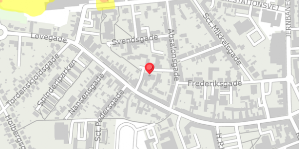 Trafikstøjkort på Eriksgade 1G, . , 4200 Slagelse