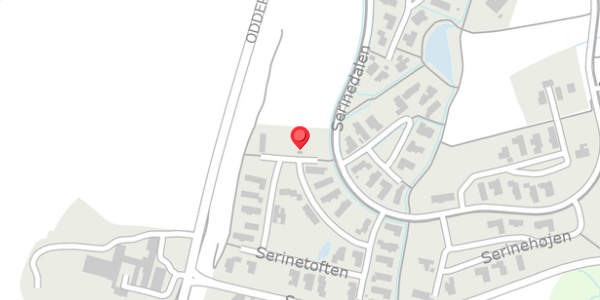 Trafikstøjkort på Serinetoften 51, 8340 Malling