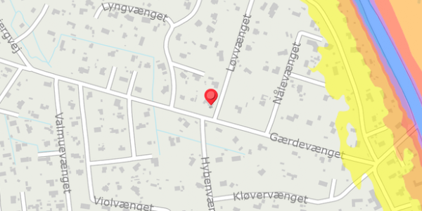 Trafikstøjkort på Løvvænget 1A, 4573 Højby