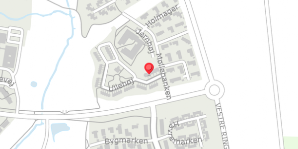 Trafikstøjkort på Ullehøj 8, 4140 Borup