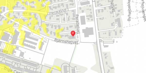 Trafikstøjkort på Parallelvej 51, 8380 Trige