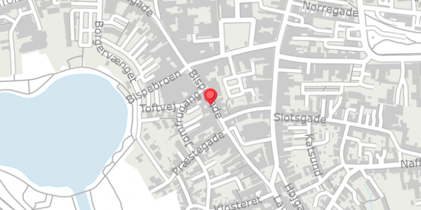 Trafikstøjkort på Bispegade 9, 6100 Haderslev