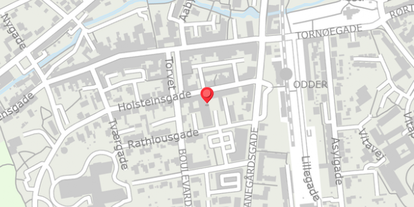 Trafikstøjkort på Holsteinsgade 11, 8300 Odder