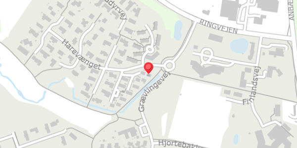 Trafikstøjkort på Harevænget 1C, . , 8450 Hammel