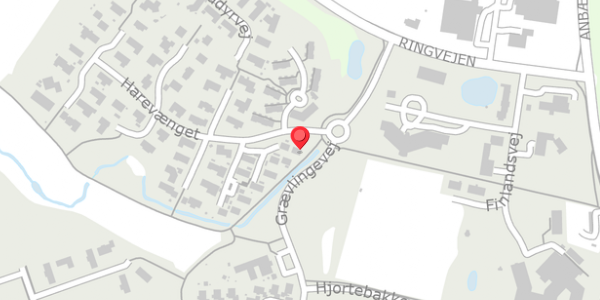 Trafikstøjkort på Harevænget 1D, 8450 Hammel