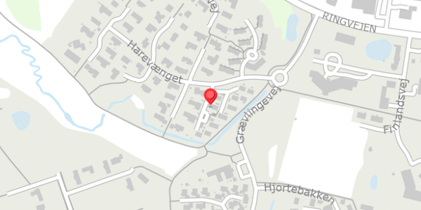 Trafikstøjkort på Harevænget 3C, . , 8450 Hammel