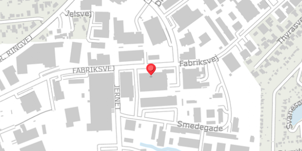 Trafikstøjkort på Fabriksvej 18, 6000 Kolding