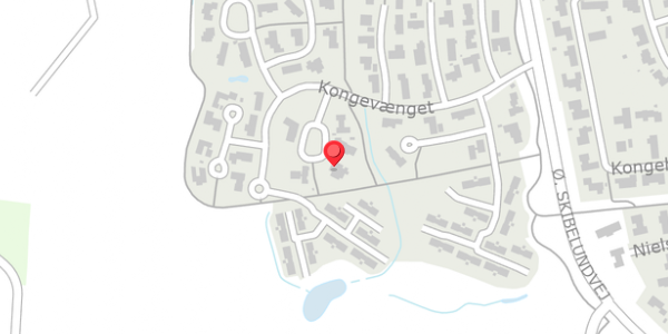 Trafikstøjkort på Kongevænget 23, 6600 Vejen