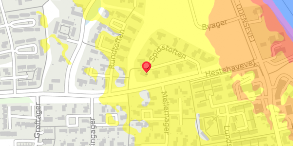 Trafikstøjkort på Spidstoften 17, . , 5750 Ringe