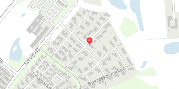 Trafikstøjkort på Bjerreskovparken 39, 6760 Ribe