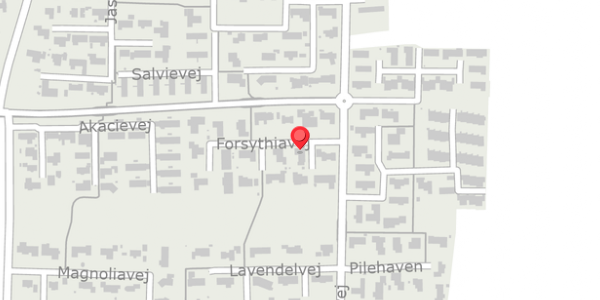 Trafikstøjkort på Forsythiavej 7, 7700 Thisted