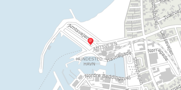 Trafikstøjkort på Amtsvejen 1C, 3390 Hundested
