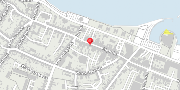 Trafikstøjkort på Algade 34, 5500 Middelfart