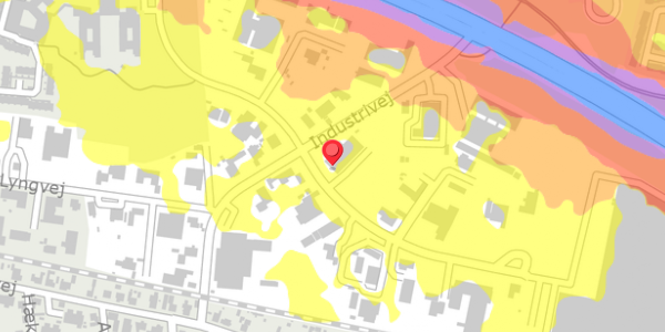 Trafikstøjkort på Industriparken 29, . , 4450 Jyderup