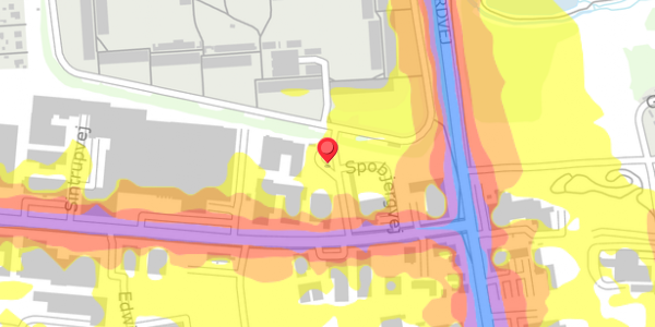 Trafikstøjkort på Spobjergvej 3C, . , 8220 Brabrand