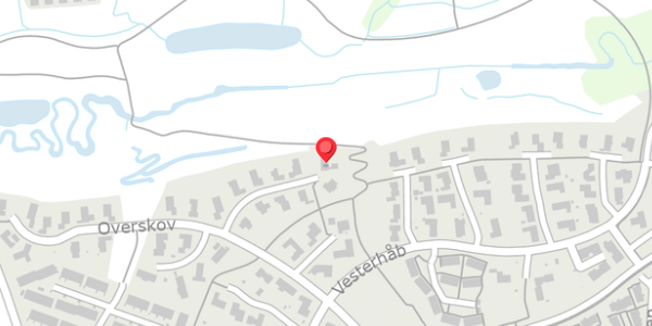 Trafikstøjkort på Overskov 26, 8300 Odder