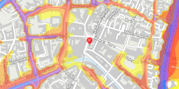 Trafikstøjkort på Immervad 3, . , 8000 Aarhus C