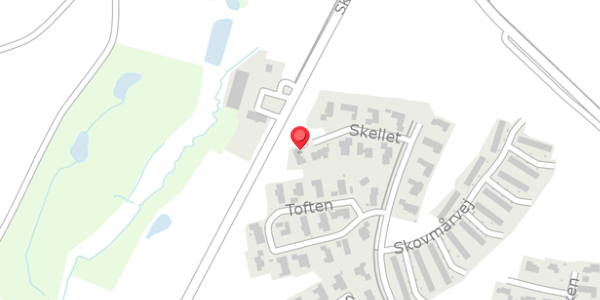 Trafikstøjkort på Skellet 9, . , 8382 Hinnerup