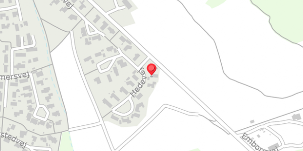 Trafikstøjkort på Hedevej 23, . , 8680 Ry
