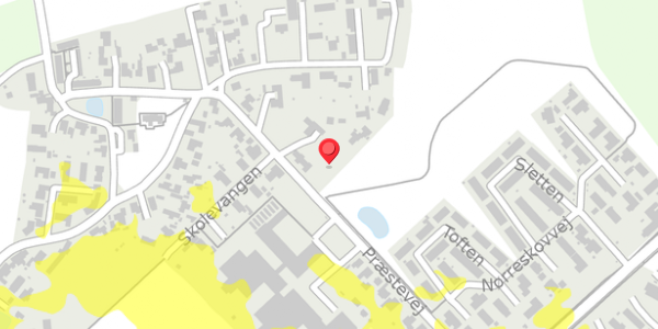 Trafikstøjkort på Præstevej 8, 4100 Ringsted