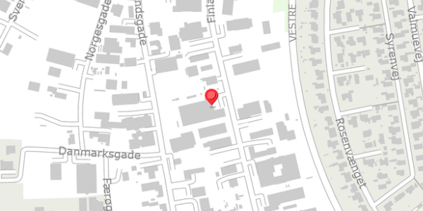 Trafikstøjkort på Finlandsgade 18, 4690 Haslev