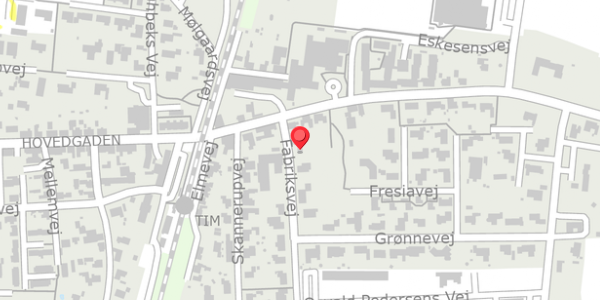 Trafikstøjkort på Fabriksvej 1, 6980 Tim