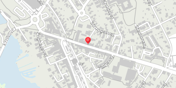 Trafikstøjkort på Skanderborgvej 11, 8680 Ry