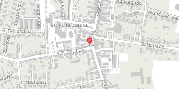 Trafikstøjkort på Algade 1C, st. , 4660 Store Heddinge