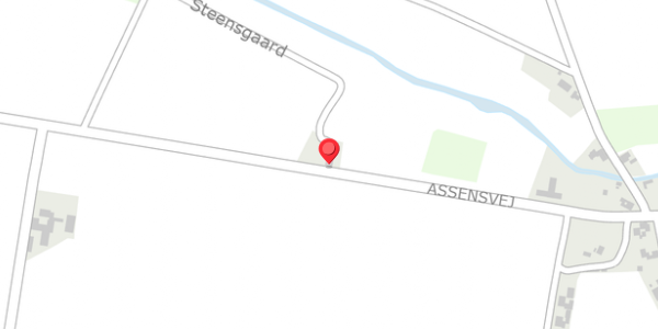 Trafikstøjkort på Steensgaard 10, 5642 Millinge