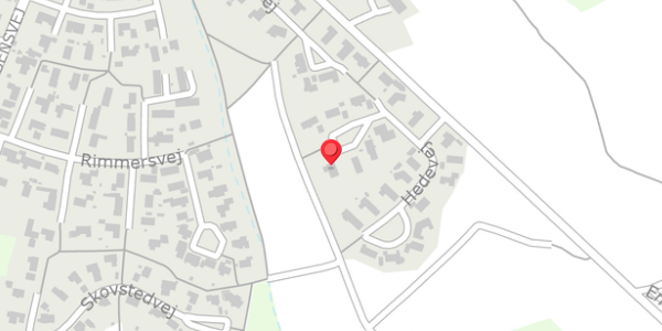 Trafikstøjkort på Hedevej 14, . , 8680 Ry
