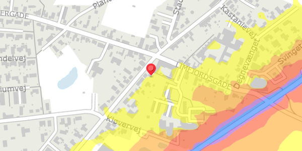 Trafikstøjkort på Algade 3B, 7752 Snedsted