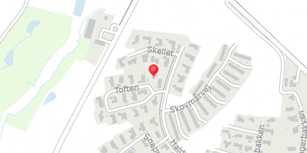 Trafikstøjkort på Toften 23, 8382 Hinnerup