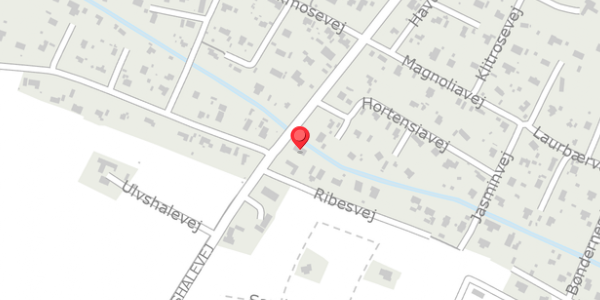 Trafikstøjkort på Ribesvej 3, 4780 Stege
