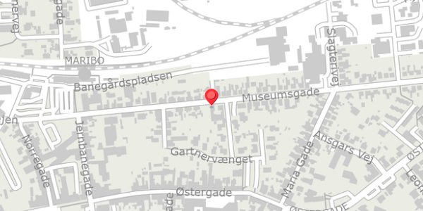 Trafikstøjkort på Museumsgade 30, . , 4930 Maribo