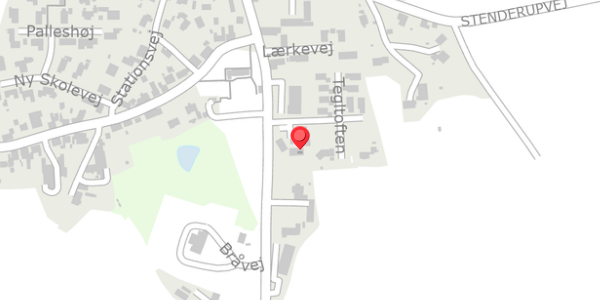 Trafikstøjkort på Tegltoften 8, 8781 Stenderup