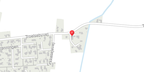 Trafikstøjkort på Troelsebyvej 42A, 4920 Søllested