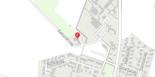Trafikstøjkort på Salonikivej 26, 8530 Hjortshøj