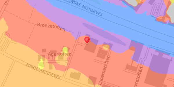 Trafikstøjkort på Agertoften 6, 5550 Langeskov