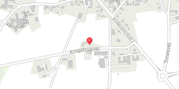 Trafikstøjkort på Krogstrupvej 10, 8300 Odder