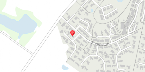 Trafikstøjkort på Engelstoft 10, 8520 Lystrup