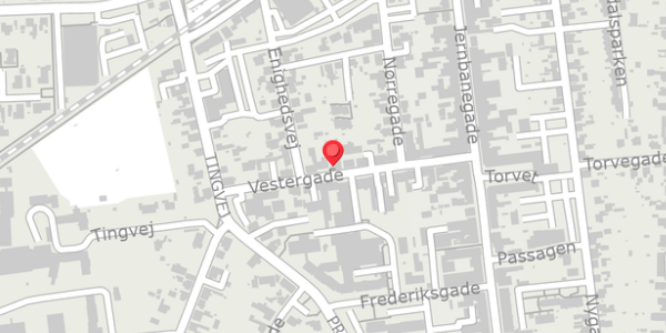 Trafikstøjkort på Vestergade 16C, . , 4690 Haslev