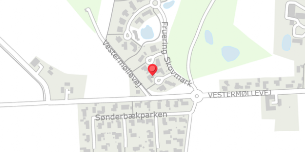 Trafikstøjkort på Fruering Skovmark 7, 8660 Skanderborg