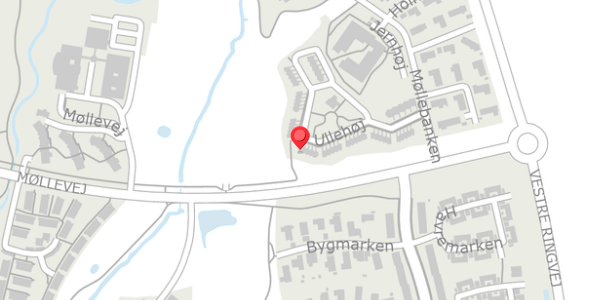 Trafikstøjkort på Ullehøj 49, 4140 Borup