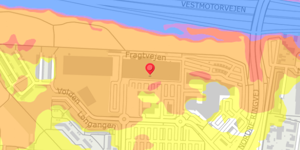 Trafikstøjkort på Klosterkrogen 8, 4100 Ringsted