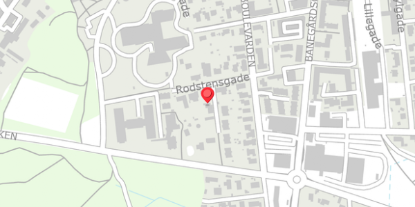 Trafikstøjkort på Rodstensgade 7A, 8300 Odder