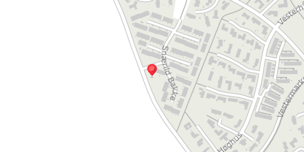 Trafikstøjkort på Snærildvej 178A, 8300 Odder