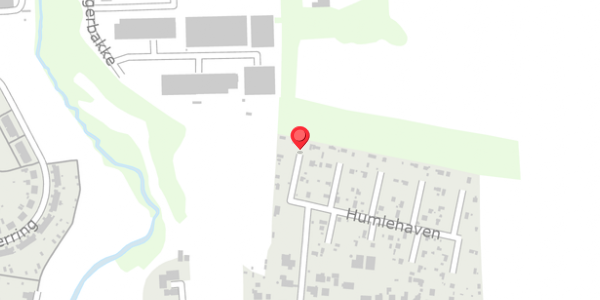 Trafikstøjkort på Humlehaven 5, 6100 Haderslev