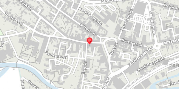 Trafikstøjkort på Storegade 7, 8500 Grenaa