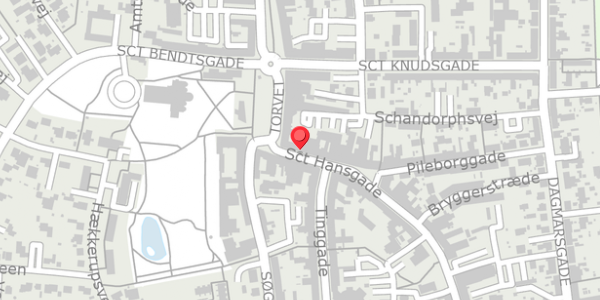 Trafikstøjkort på Sct Hansgade 3, . , 4100 Ringsted