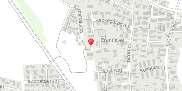 Trafikstøjkort på Erantisvej 10, . , 4760 Vordingborg